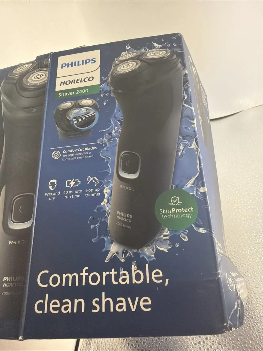 Philips Norelco Shaver 2400 Wet Dry Electric Pop up Trimmer Black X3001/90